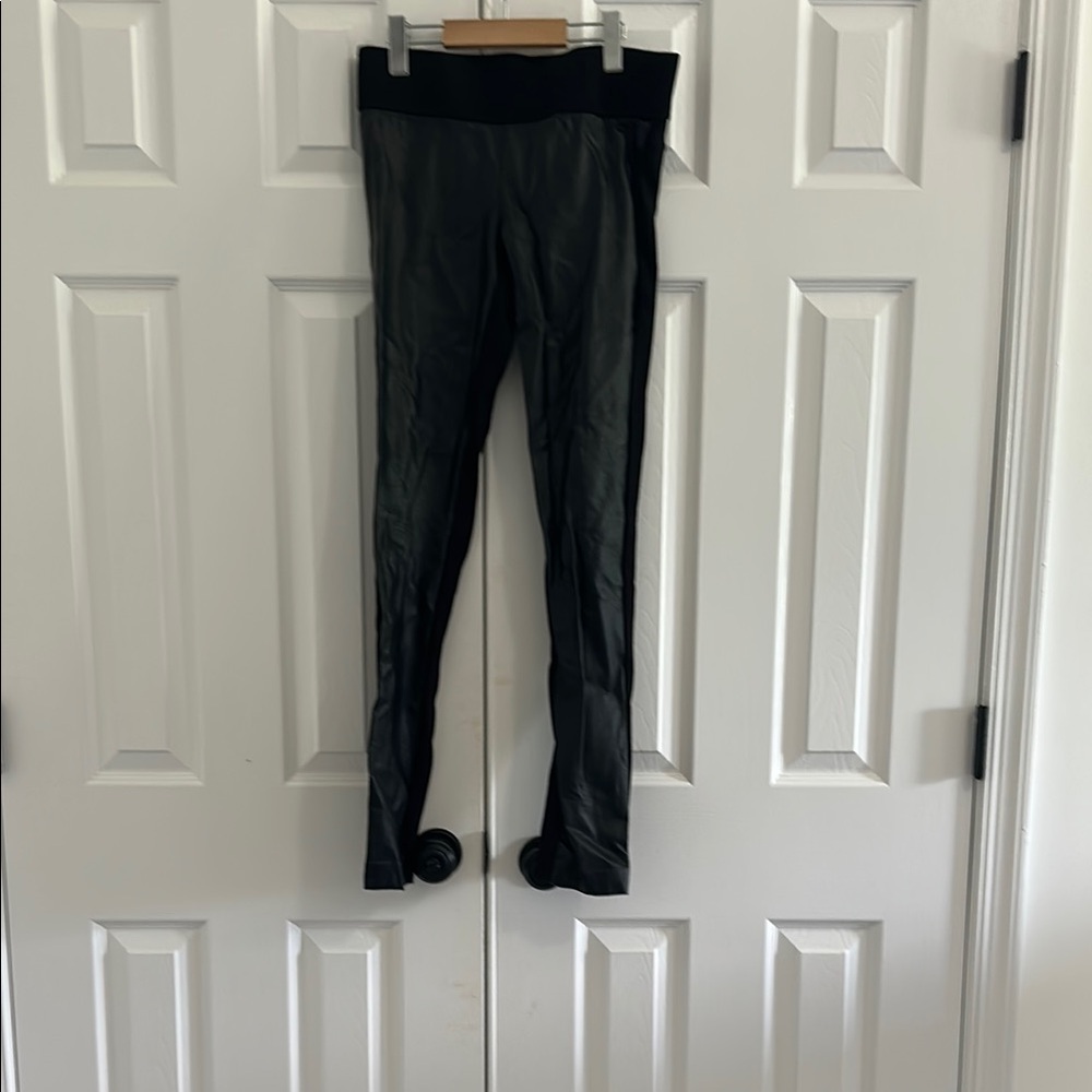 Club Monaco Black Faux Leather Pants